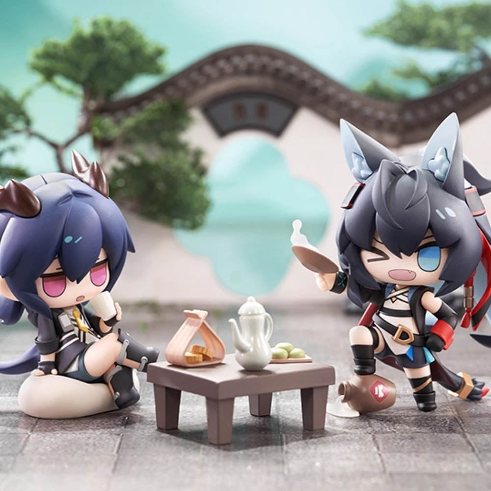 Arknights Party Chibiz Ch'en / Blaze Chibi Figure