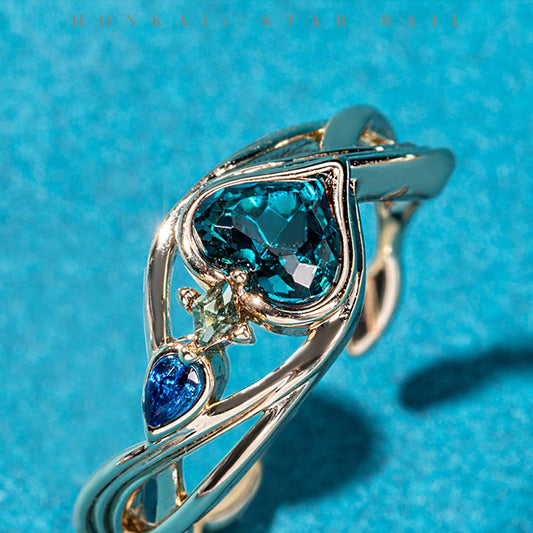 Honkai: Star Rail Aventurine Impression Series Ring Set