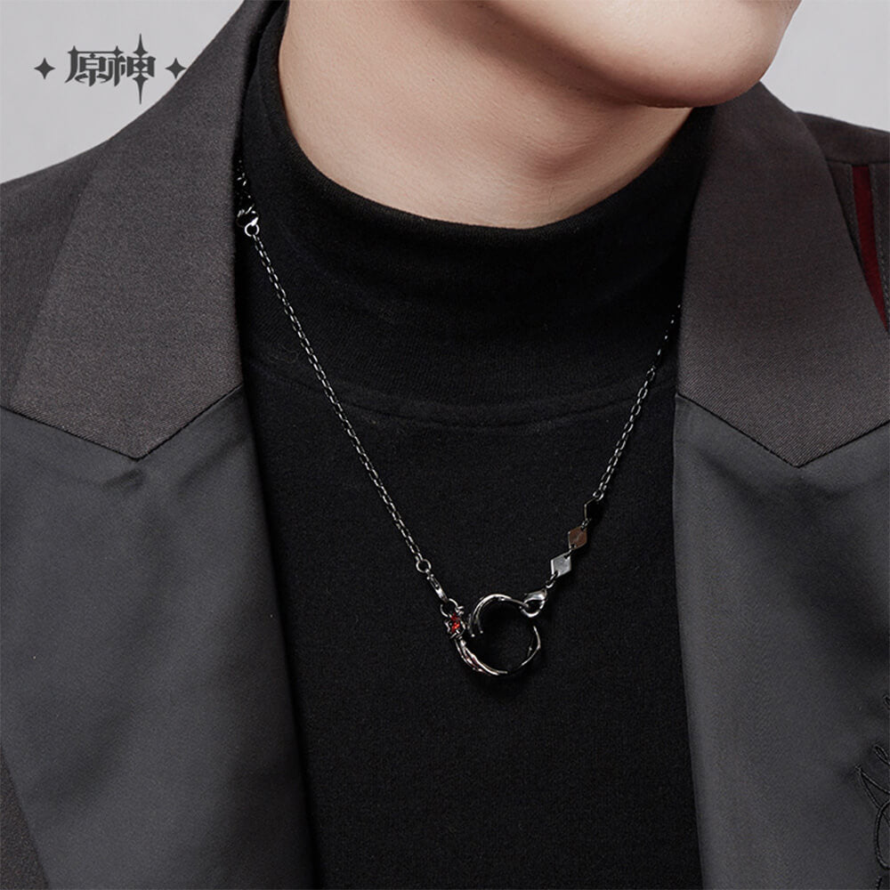 Genshin Impact Arlecchino Impression Series Necklace & Ring Set