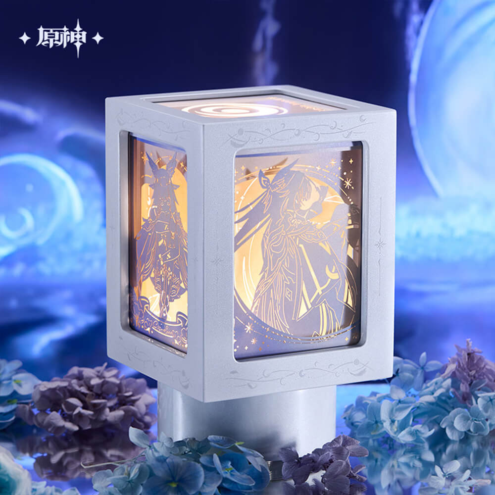 Genshin Impact Columbina Rotating Paper-Cut Night Light Music Box Gift Box