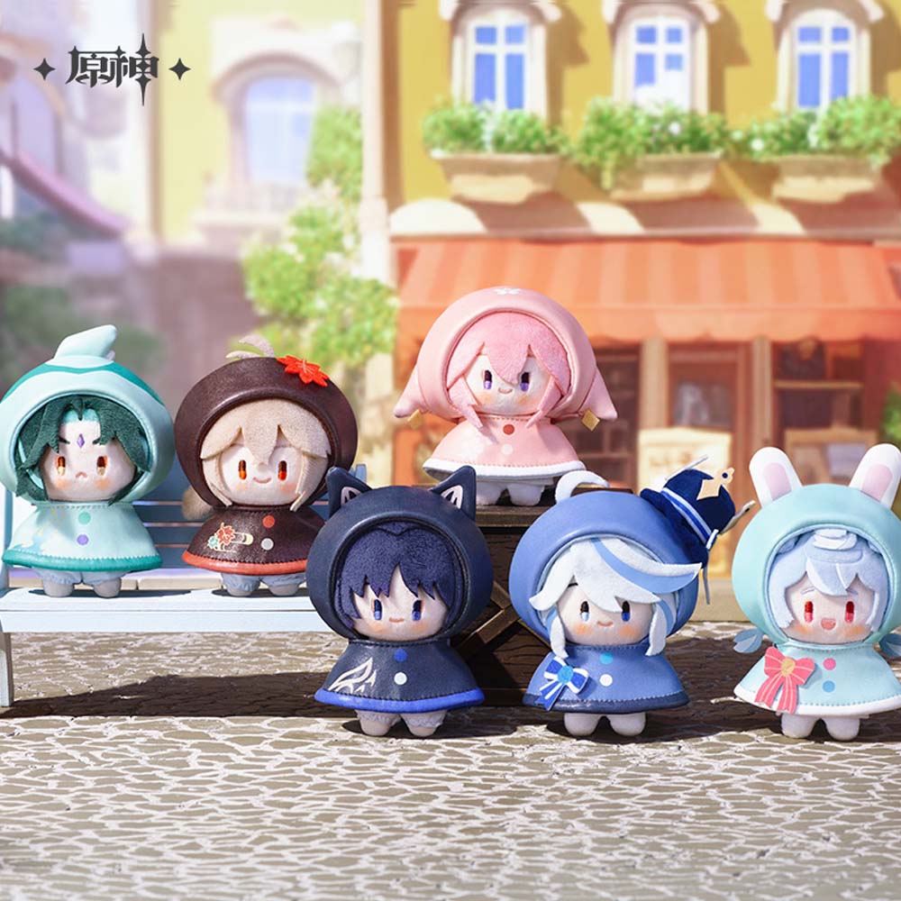 Genshin Impact Fun in the Rain Series Plush Pendants
