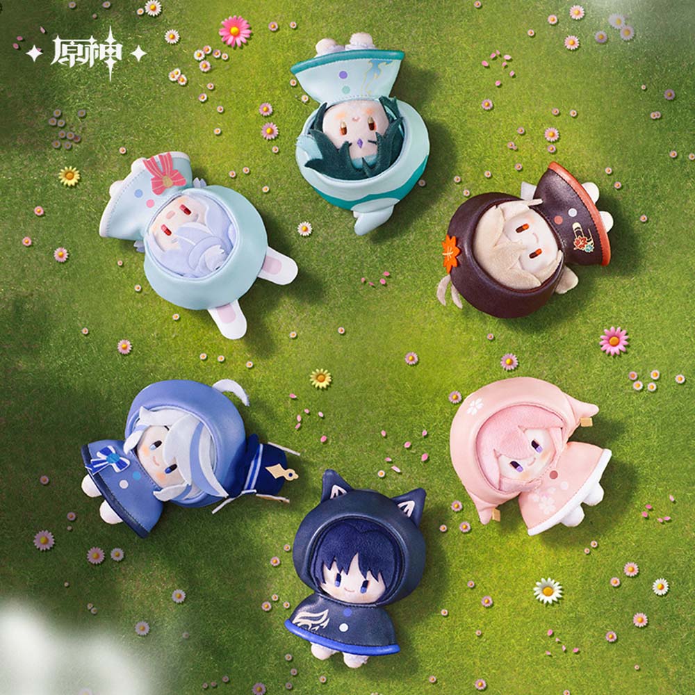 Genshin Impact Fun in the Rain Series Plush Pendants
