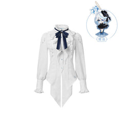 Genshin Impact Furina Impression Long-Sleeve Waisted Blouse