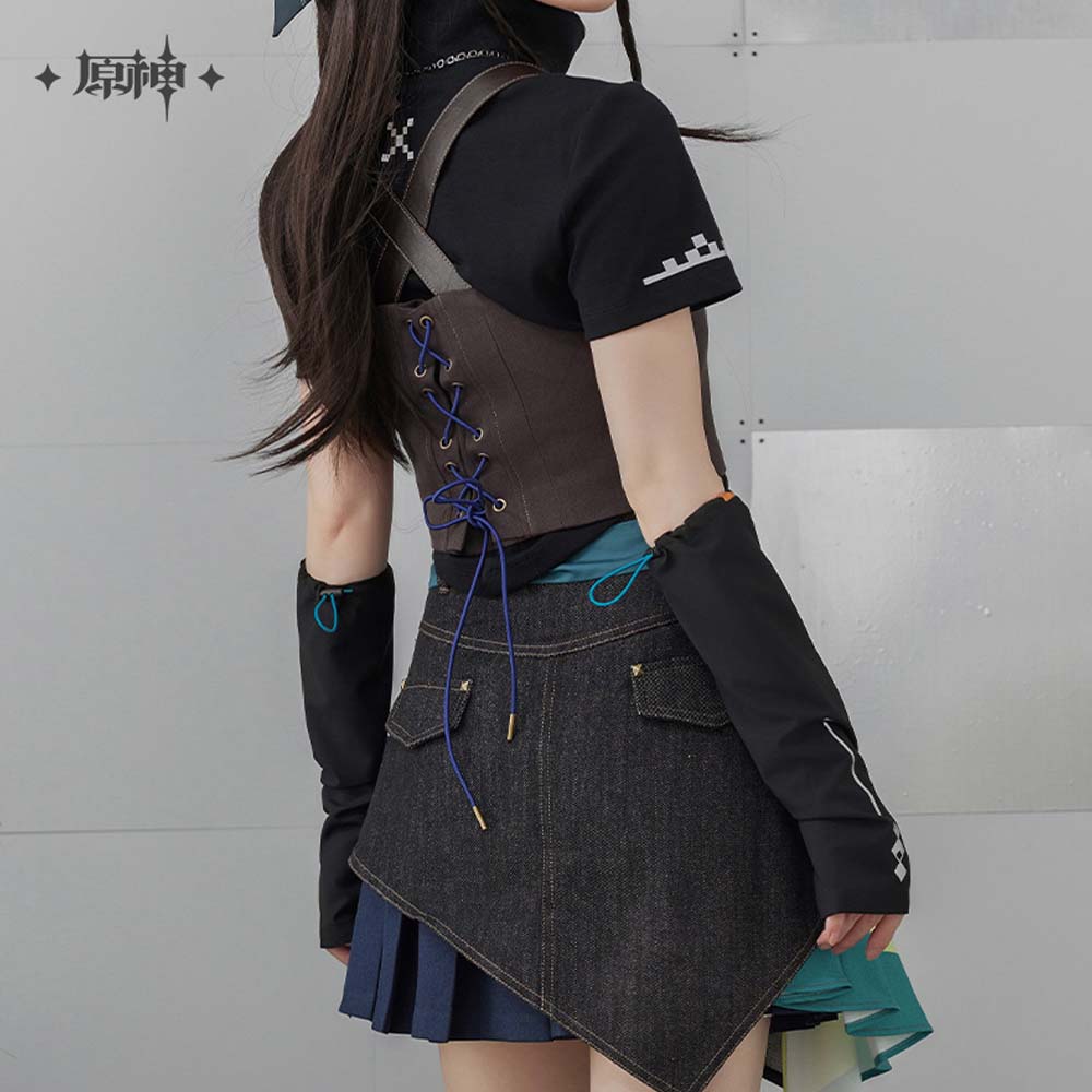 Genshin Impact Kinich Impression Cropped Utility Vest