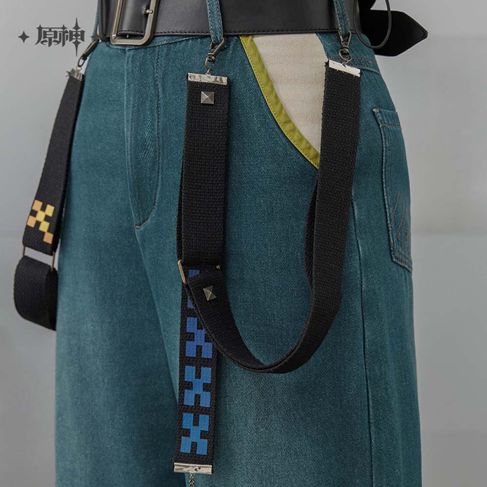 Genshin Impact Kinich Impression Detachable Cargo Jeans