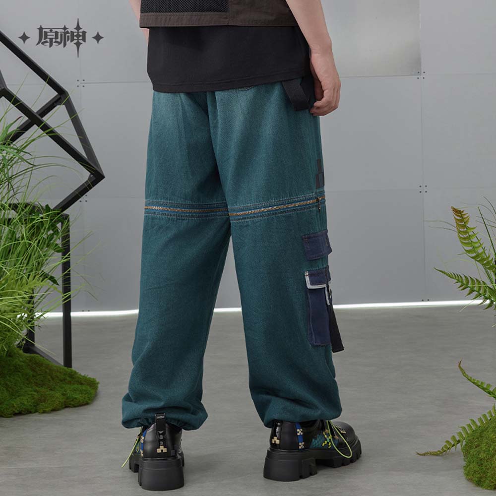 Genshin Impact Kinich Impression Detachable Cargo Jeans
