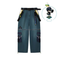 Genshin Impact Kinich Impression Detachable Cargo Jeans