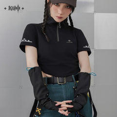 Genshin Impact Kinich Impression Half Zip Sleeve T-Shirt