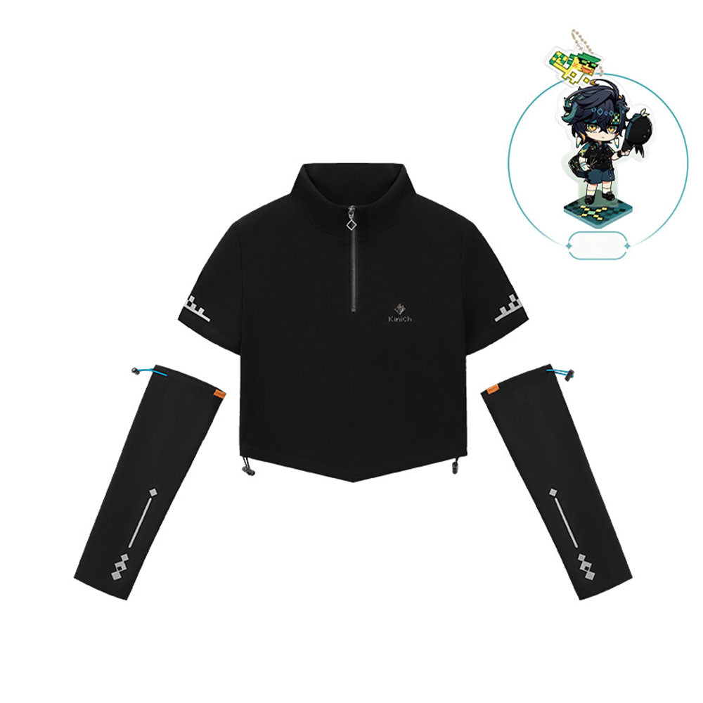 Genshin Impact Kinich Impression Half Zip Sleeve T-Shirt