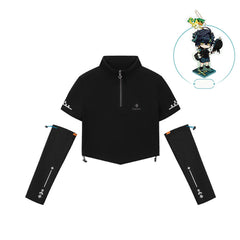Genshin Impact Kinich Impression Half Zip Sleeve T-Shirt