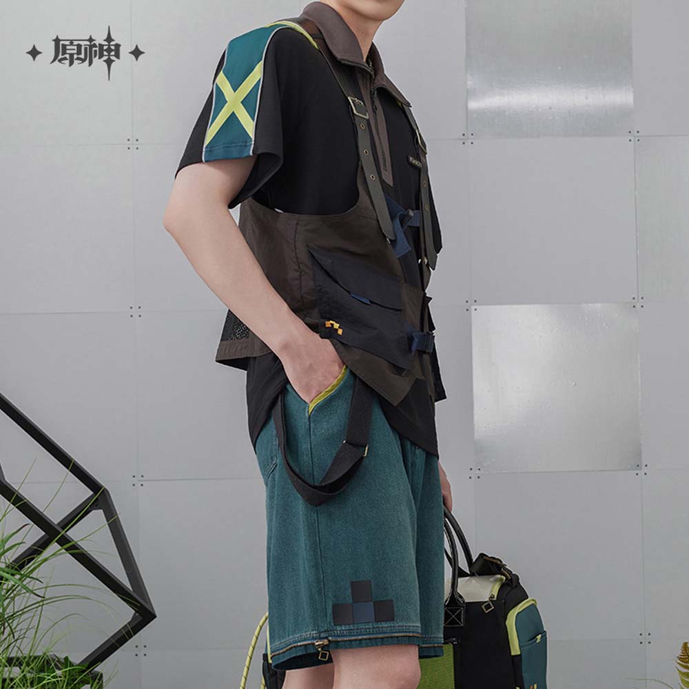 Genshin Impact Kinich Impression Outdoor Utility Work Vest