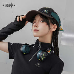 Genshin Impact Kinich Impression Ribbon Tie Denim Baseball Cap