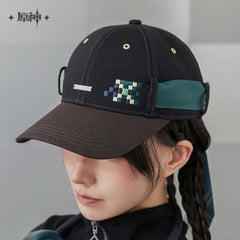 Genshin Impact Kinich Impression Ribbon Tie Denim Baseball Cap