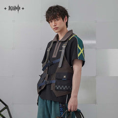 Genshin Impact Kinich Impression Unisex Short Sleeve Polo Shirt