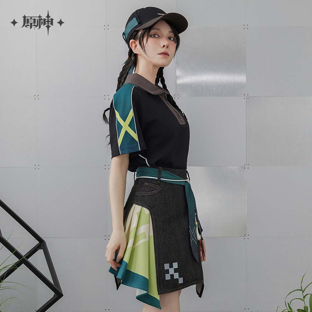 Genshin Impact Kinich Impression Unisex Short Sleeve Polo Shirt