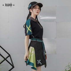 Genshin Impact Kinich Impression Unisex Short Sleeve Polo Shirt