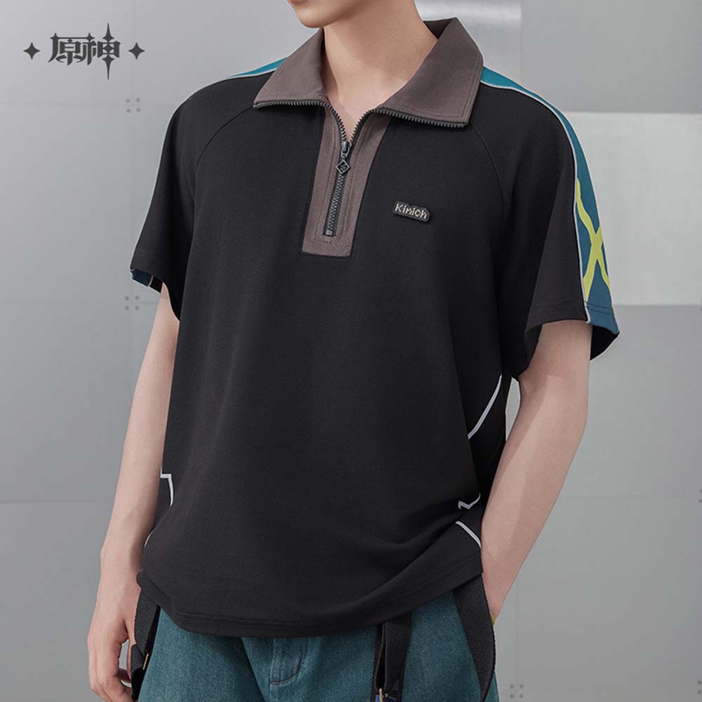Genshin Impact Kinich Impression Unisex Short Sleeve Polo Shirt