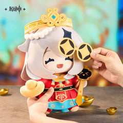 Genshin Impact “Little God of Wealth” Paimon Plush Doll