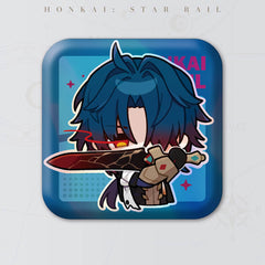 Honkai: Star Rail Square Cartoon Badges