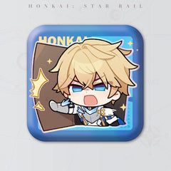 Honkai: Star Rail Square Cartoon Badges
