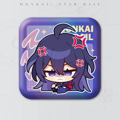 Honkai: Star Rail Square Cartoon Badges