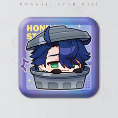 Honkai: Star Rail Square Cartoon Badges