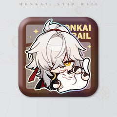 Honkai: Star Rail Square Cartoon Badges