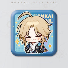Honkai: Star Rail Square Cartoon Badges