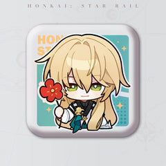 Honkai: Star Rail Square Cartoon Badges
