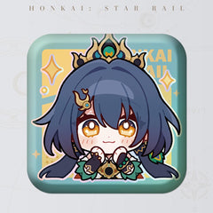 Honkai: Star Rail Square Cartoon Badges