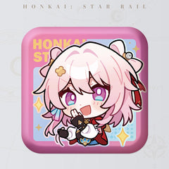 Honkai: Star Rail Square Cartoon Badges