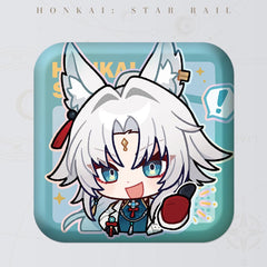 Honkai: Star Rail Square Cartoon Badges