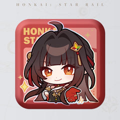 Honkai: Star Rail Square Cartoon Badges
