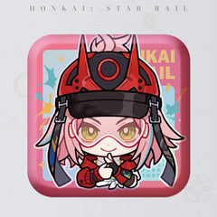 Honkai: Star Rail Square Cartoon Badges
