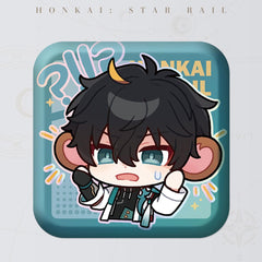 Honkai: Star Rail Square Cartoon Badges