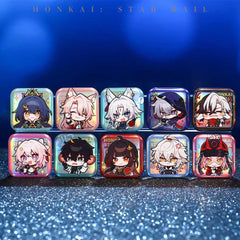 Honkai: Star Rail Square Cartoon Badges