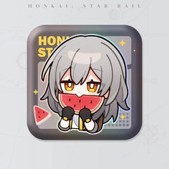 Honkai: Star Rail Square Cartoon Badges