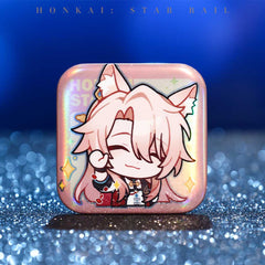 Honkai: Star Rail Square Cartoon Badges