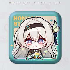Honkai: Star Rail Square Cartoon Badges
