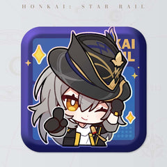Honkai: Star Rail Square Cartoon Badges
