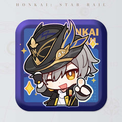 Honkai: Star Rail Square Cartoon Badges