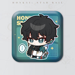 Honkai: Star Rail Square Cartoon Badges