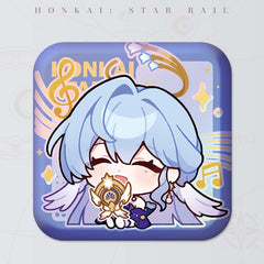 Honkai: Star Rail Square Cartoon Badges