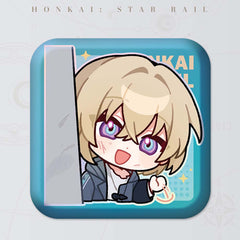 Honkai: Star Rail Square Cartoon Badges