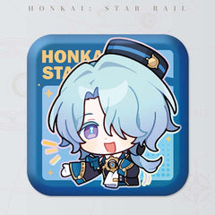 Honkai: Star Rail Square Cartoon Badges