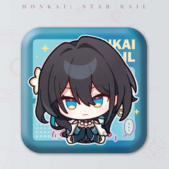 Honkai: Star Rail Square Cartoon Badges