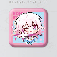 Honkai: Star Rail Square Cartoon Badges