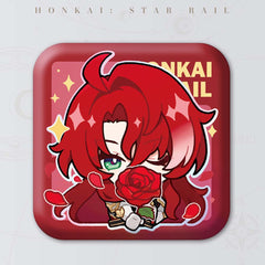 Honkai: Star Rail Square Cartoon Badges