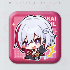 Honkai: Star Rail Square Cartoon Badges