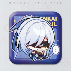 Honkai: Star Rail Square Cartoon Badges